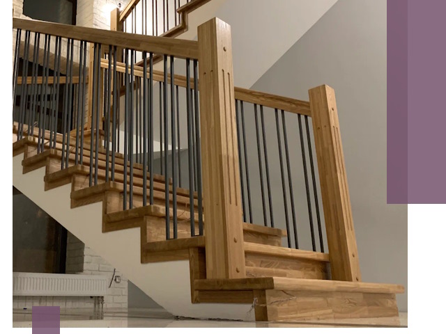 Реставрация деревянных и металлических лестниц в Ломоносове