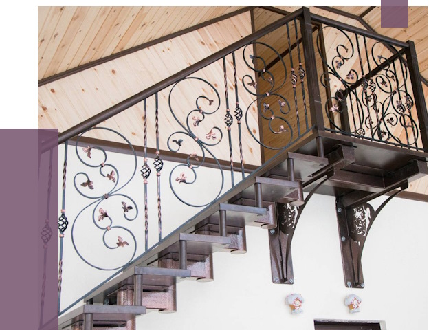 Кованые лестницы в Ломоносове от 79911 руб. под ключ