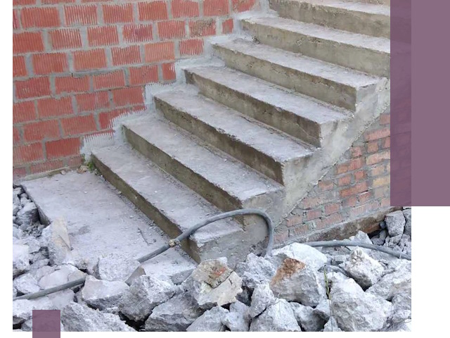 Демонтаж бетонных лестниц в Ломоносове: быстро и безопасно