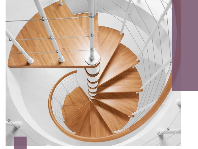 Изготовление винтовых лестниц под ключ в Ломоносове