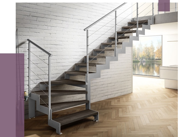 Г-образные лестницы под ключ в Ломоносове от 37138 руб. | ПРОЛЁТ-Лмн