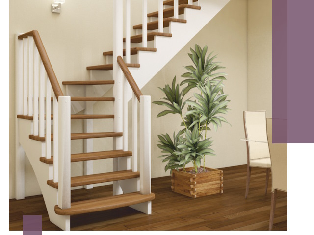 Г-образные лестницы под ключ в Ломоносове — изготовление и монтаж