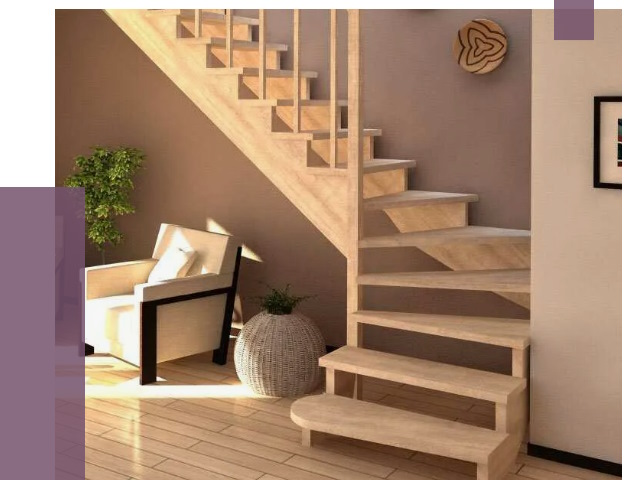 Изготовление Г-образных лестниц в Ломоносове от 18953 руб. 