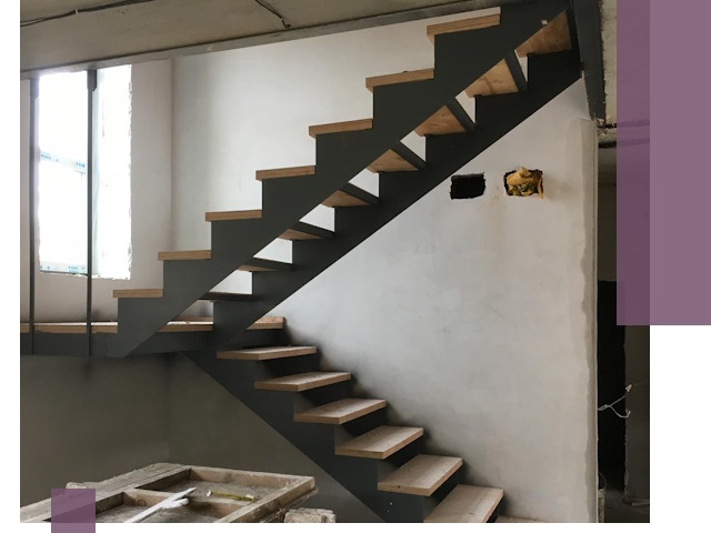 Изготовление лестниц на металлокаркасе в Ломоносове от производителя