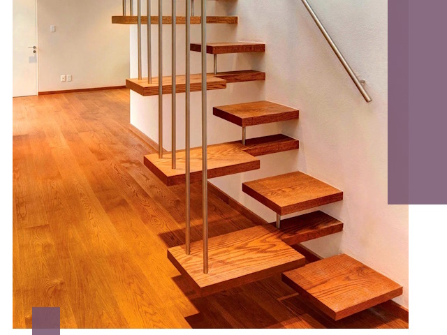 Лестницы «гусиный шаг» на заказ в Ломоносове для узких пространств