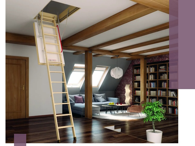 Чердачные лестницы под ключ в Ломоносове: изготовление и монтаж