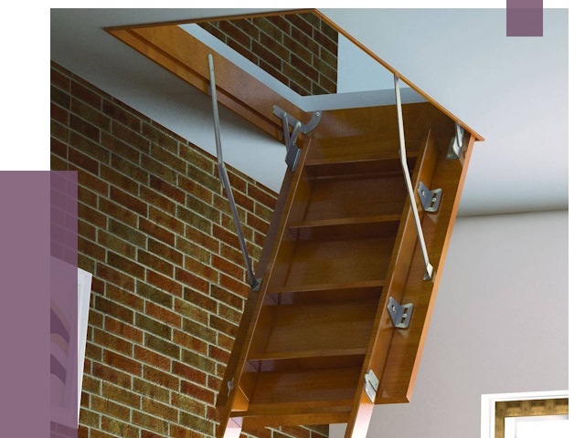 Установка чердачной лестницы в Ломоносове от 7837 руб. | ПРОЛЁТ-Лмн