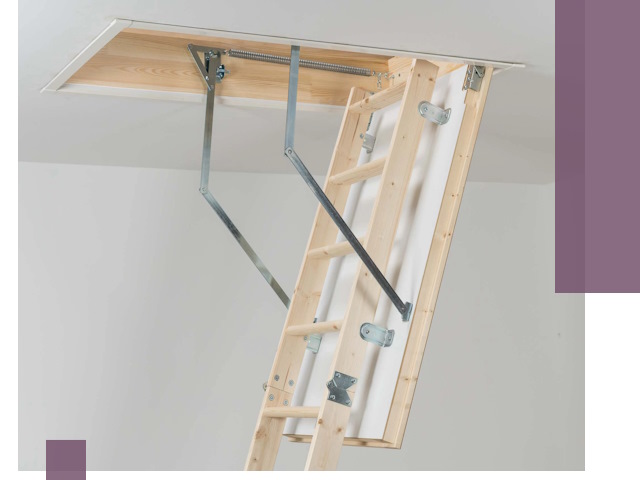 Установка чердачной лестницы под ключ в Ломоносове