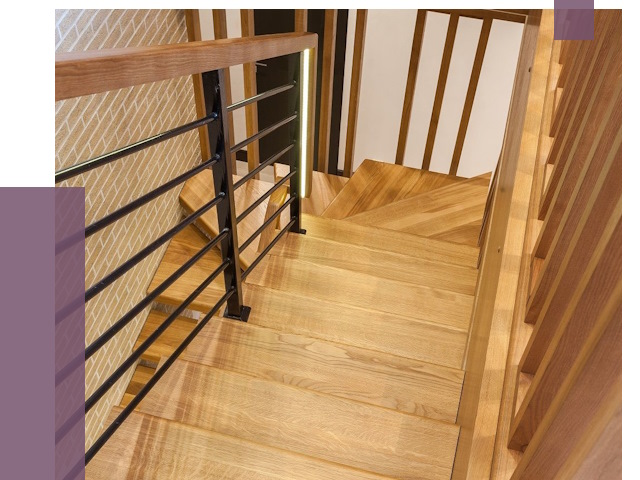 Лестницы из ясеня в Ломоносове под ключ от 10040 руб. 