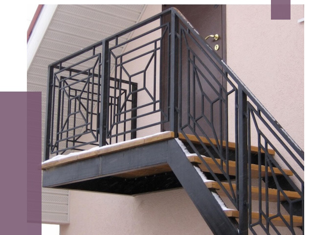 Металлические перила в Ломоносове от 4303 руб.  | ПРОЛЁТ-Лмн