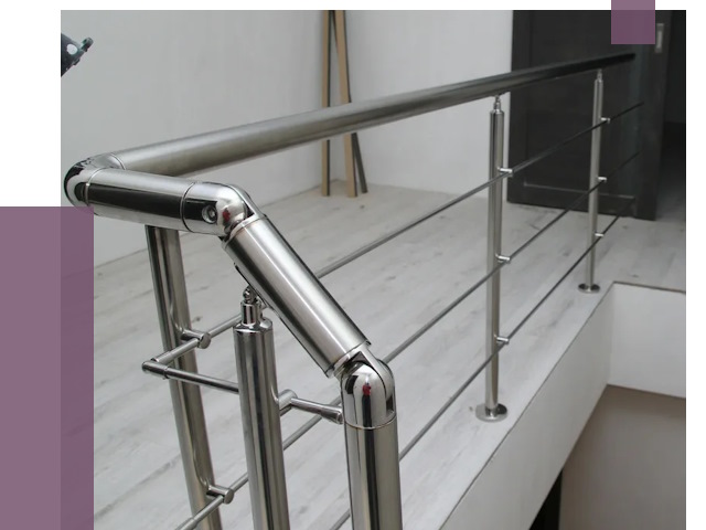 Перила из нержавеющей стали в Ломоносове от 9016 руб. под ключ | ПРОЛЁТ-Лмн