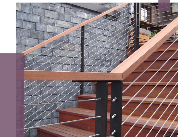 Тросовые перила под ключ в Ломоносове от 7786 руб. 