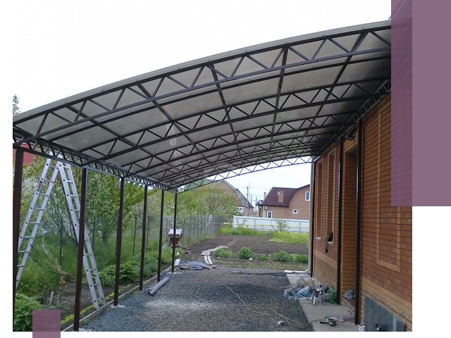 Профессиональный монтаж навесов под ключ в Ломоносове