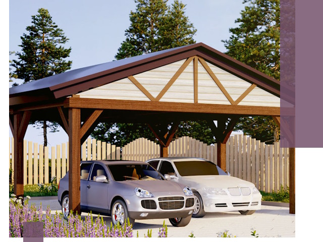 Навесы для автомобиля в Ломоносове — изготовление и монтаж