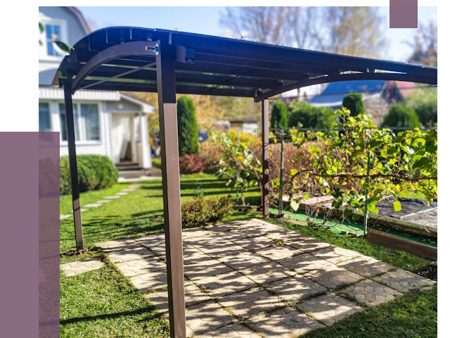 Навесы для дачи в Ломоносове от 12755 руб. под ключ — ПРОЛЁТ-Лмн