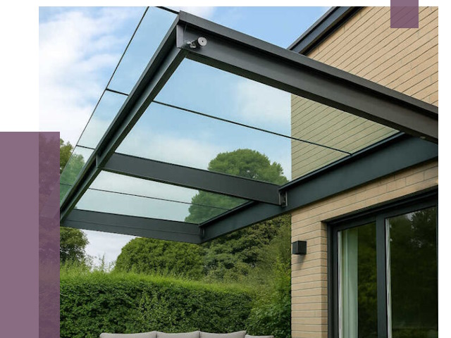 Стеклянные навесы и козырьки в Ломоносове от 12294 руб.