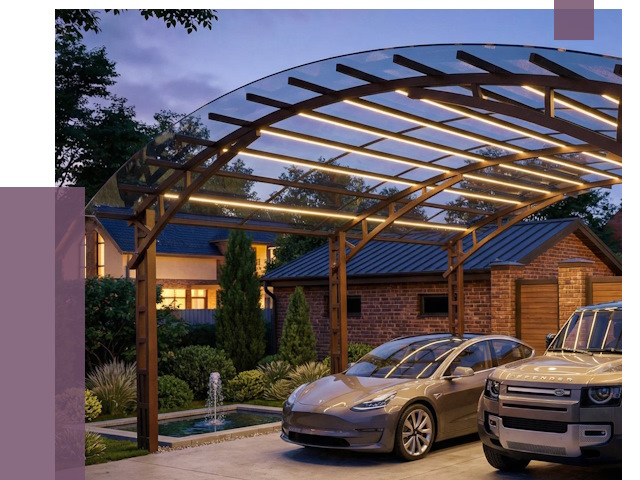 Металлические навесы в Ломоносове от 12704 руб. под ключ — ПРОЛЁТ-Лмн