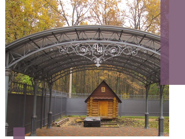 Кованые навесы премиум-класса под заказ в Ломоносове