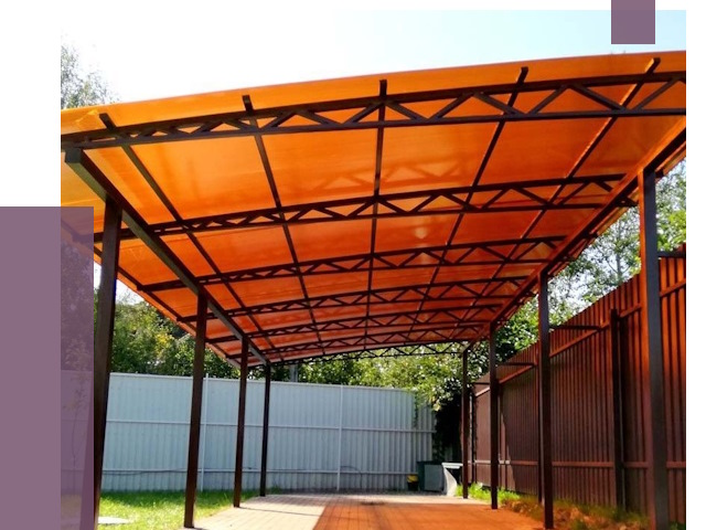 Односкатные навесы под ключ в Ломоносове от 13165 руб. 