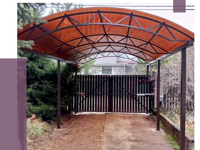 Арочные навесы в Ломоносове от 12755 руб. — изготовление и монтаж | ПРОЛЁТ-Лмн