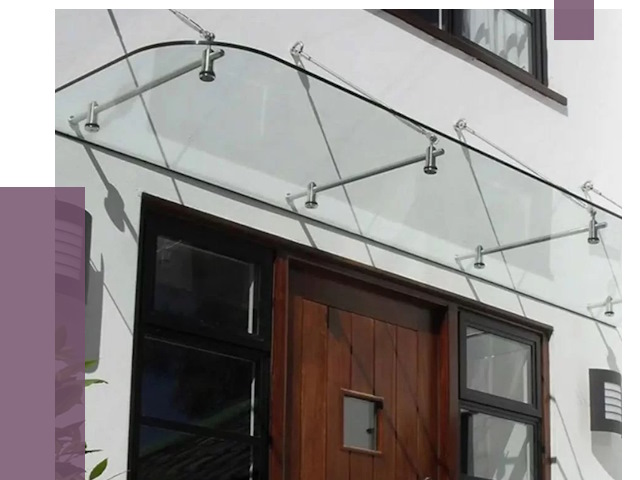 Стеклянные козырьки в Ломоносове от 18953 руб. | ПРОЛЁТ-Лмн