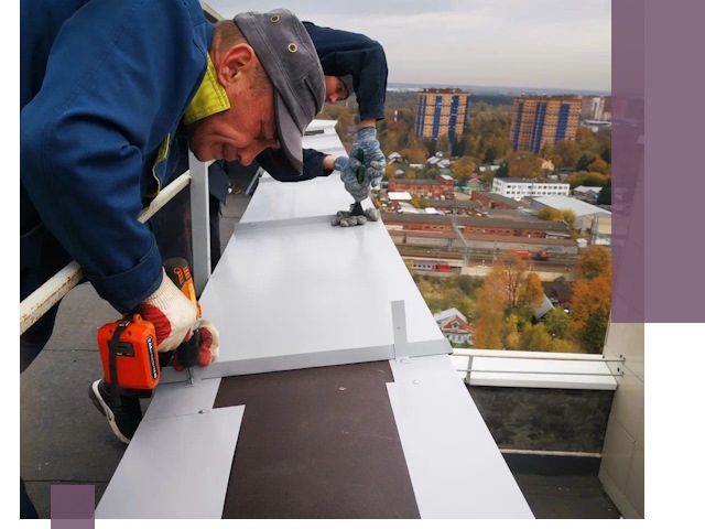 Монтаж парапетов в Ломоносове — установка прочных металлических ограждений