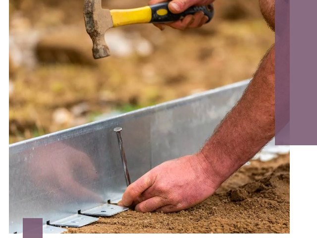 Монтаж металлических бордюров в Ломоносове быстро и качественно