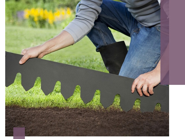 Металлические бордюры для газона в Ломоносове — изготовление и монтаж