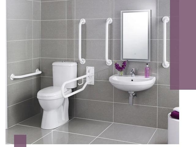 Поручни для санузлов в Ломоносове: установка, ремонт и монтаж